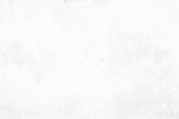 White Grunge Peeling Painted Concrete Wall Texture Background.