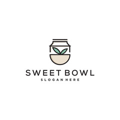 healthy fruit bowl logo design