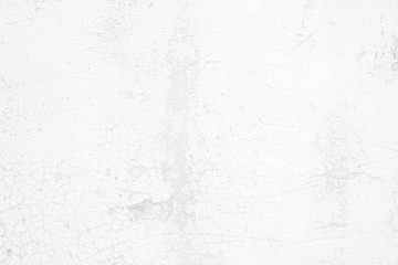 White Peeling Paint Concrete Wall Texture Background Suitable for Presentation and Web Templates with Space for Text.