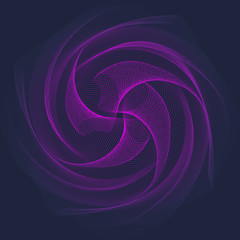 Abstract particle background design in modern style on black background