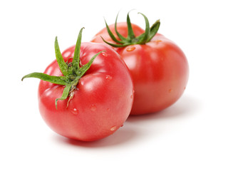 fresh tomato isolated on white background