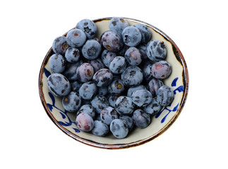 Blueberry on a white background
