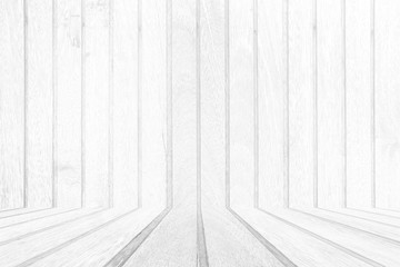 Abstract Cool White Wood Room Texture Background.