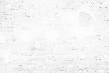 White Brick Wall Texture Background.