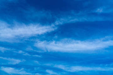 Beautiful dark blue sky and white clouds abstract background. Cloudscape background. Nature...