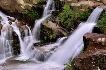 Fototapeta premium Streams and stones, in the Valley of the Gods of Hsinchu, Taiwan