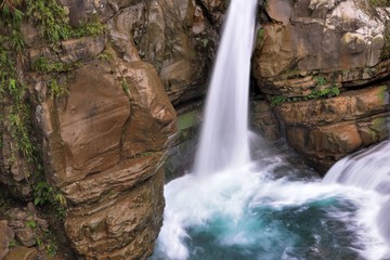 Obraz premium Streams and stones, in the Valley of the Gods of Hsinchu, Taiwan