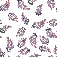 Texture with flowers and plants. Floral ornament. Original flowers pattern.