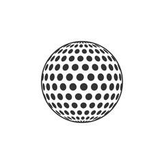 Golf icon isolated. Flat design. Vector Illustration