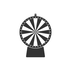 Lucky wheel icon isolated. Flat design. Vector Illustration