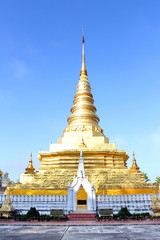 Phra That Chae Haeng is Temple and famous tourist attraction Nan province, Thailand
