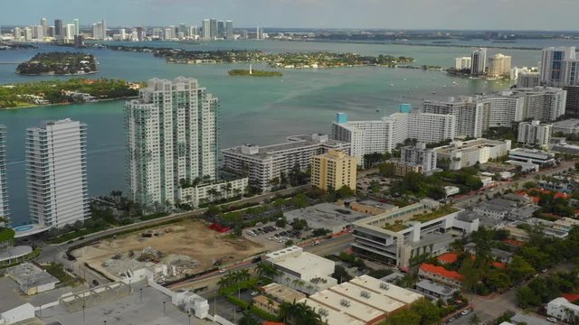 600 Alton construction site Miami Beach aerial video 2019