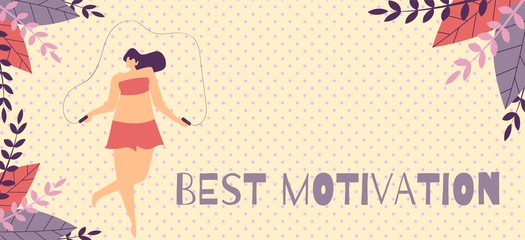 Best Motivation Banner Template in Herbal Design