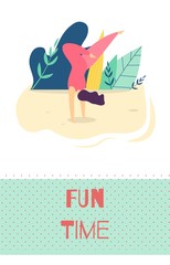 Fun Time Outdoors Recreation Motivate Flat Card