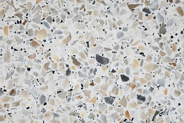 Terrazzo polished stone floor and wall pattern and color surface marble and granite stone, material for decoration background texture.