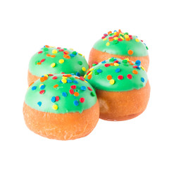 donut or donut with concept on a background.