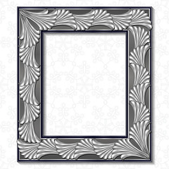 frame silver color with shadow