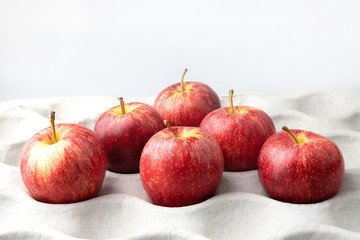 apple fruit closeup isolated on white background