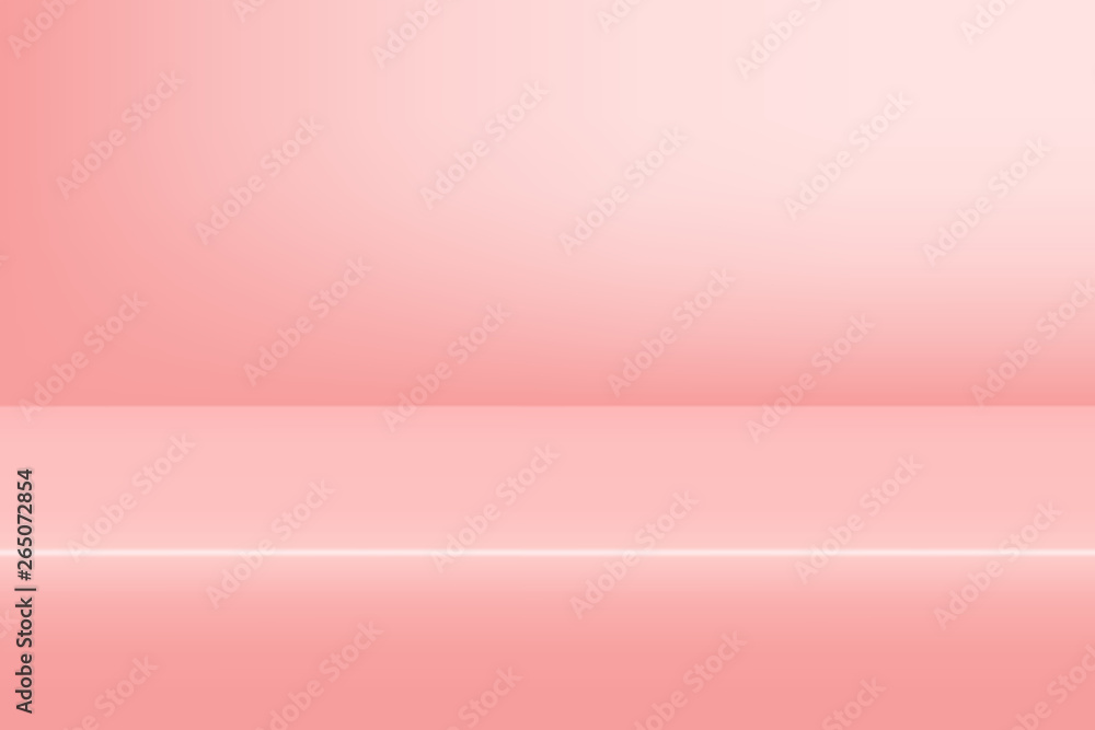 Poster empty studio pink background for product display with copy space. showroom shoot render. banner back