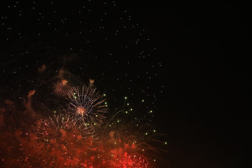 Silvester Feuerwerk Raketen an Neujahr