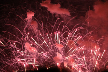 Silvester Feuerwerk Raketen an Neujahr