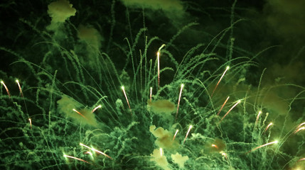 Silvester Feuerwerk Raketen an Neujahr