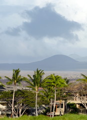 Fototapeta na wymiar Resort in Waikoiloa with Mauna Keain background