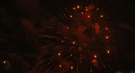 Silvester Feuerwerk Raketen an Neujahr