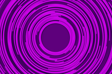 Digital background of many rotating rings and forming a frame in the center 3D illustration