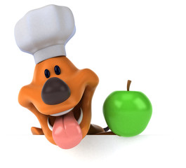 Fun dog - 3D Illustration