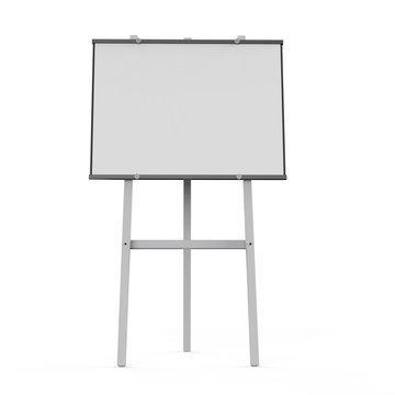 empty canvas with easel