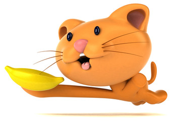 Fun cat - 3D Illustration