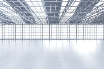 Empty factory interior