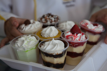 dessert with cream, Sweets of Pelotas, Sweets, Handmade sweets, Coffee, chocolate, doce de pelotas, sweet and sugar.