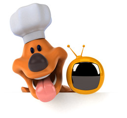 Fun dog - 3D Illustration