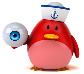 Red bird - 3D Illustration