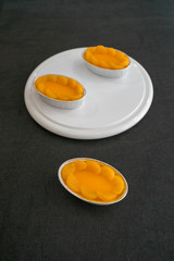 Orange Cake on white dish