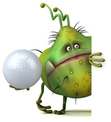 Fun germ - 3D Illustration