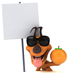 Fun dog - 3D Illustration