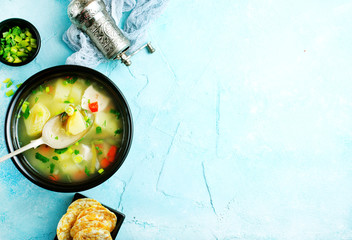 Soup in bowl