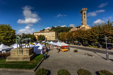 Market in Mino Square, Fiesole