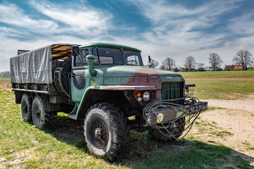 Soviet track car Ural 375.