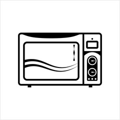Fototapeta premium Microwave Icon, Microwave