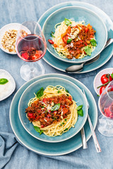  Traditional Italian spahgetti Bolognaise
