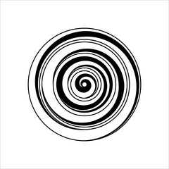 Geometric Concentric Shape Line Art Drawing