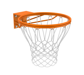 Fototapeta na wymiar Basketball Hoop Isolated