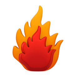 Fire Flame Icon Isolated