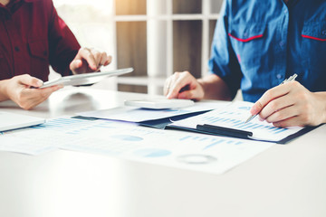 Group Of Business team meeting working and brainstorming new business project