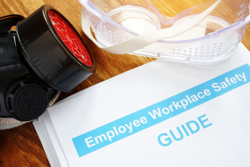 Employee Workplace Safety guide and glasses.