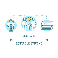 Child rights concept icon